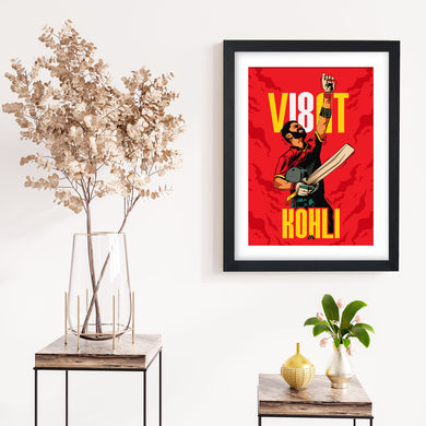 Virat King Kohli Art-Poster