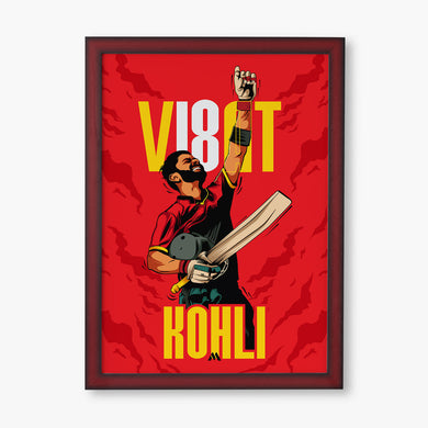 Virat King Kohli Art-Poster
