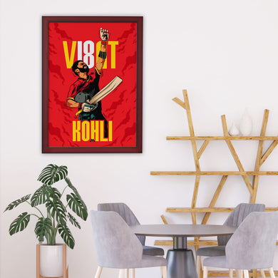 Virat King Kohli Art-Poster