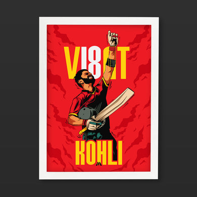Virat King Kohli Art-Poster