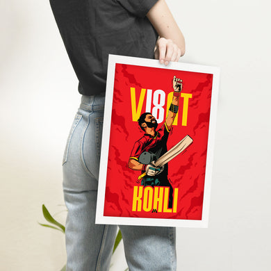 Virat King Kohli Art-Poster