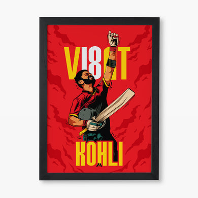 Virat King Kohli Art-Poster