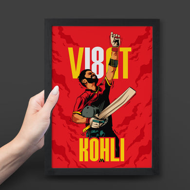 Virat King Kohli Art-Poster