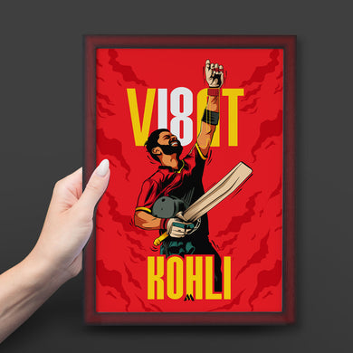 Virat King Kohli Art-Poster