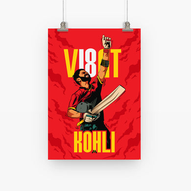 Virat King Kohli Art-Poster