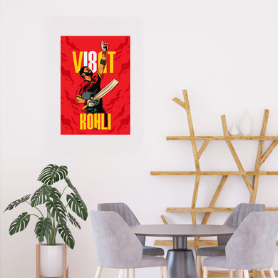 Virat King Kohli Art-Poster