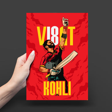 Virat King Kohli Art-Poster