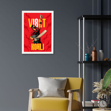 Virat King Kohli Art-Poster
