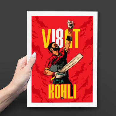 Virat King Kohli Art-Poster