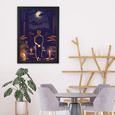 Buddha in Solitude Art-Poster