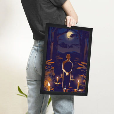 Buddha in Solitude Art-Poster