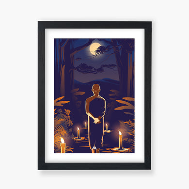 Buddha in Solitude Art-Poster