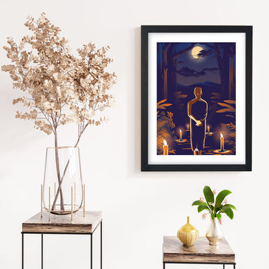 Buddha in Solitude Art-Poster