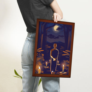 Buddha in Solitude Art-Poster