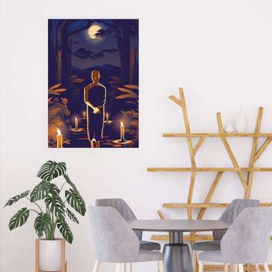 Buddha in Solitude Art-Poster