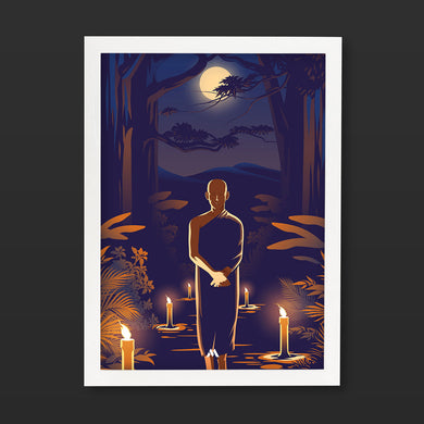 Buddha in Solitude Art-Poster