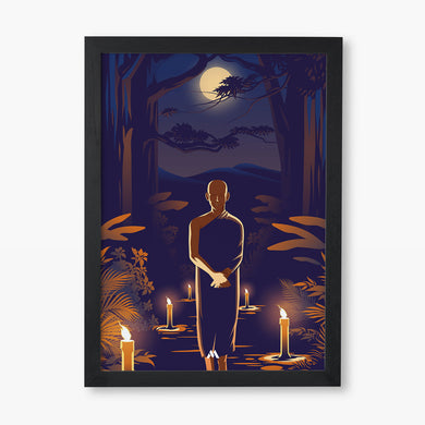 Buddha in Solitude Art-Poster