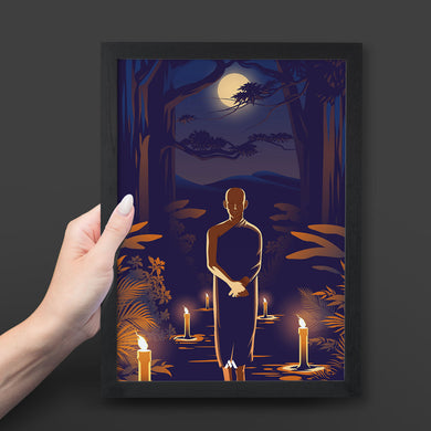 Buddha in Solitude Art-Poster