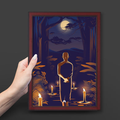 Buddha in Solitude Art-Poster