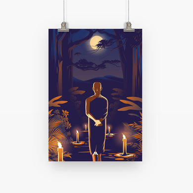 Buddha in Solitude Art-Poster