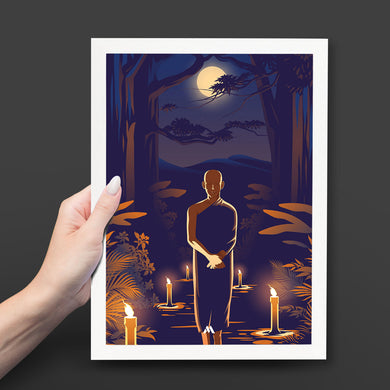 Buddha in Solitude Art-Poster