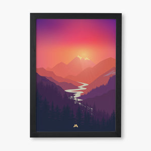 Sunrise Valley Art-Poster