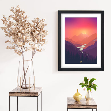 Sunrise Valley Art-Poster