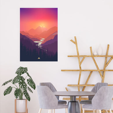 Sunrise Valley Art-Poster