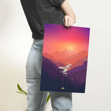 Sunrise Valley Art-Poster
