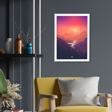 Sunrise Valley Art-Poster