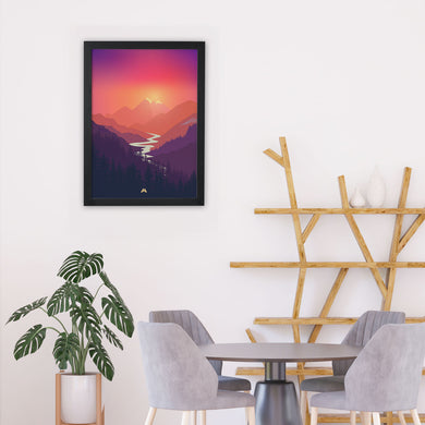 Sunrise Valley Art-Poster