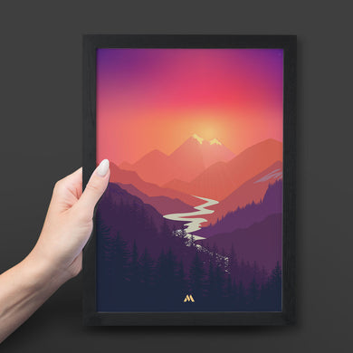 Sunrise Valley Art-Poster
