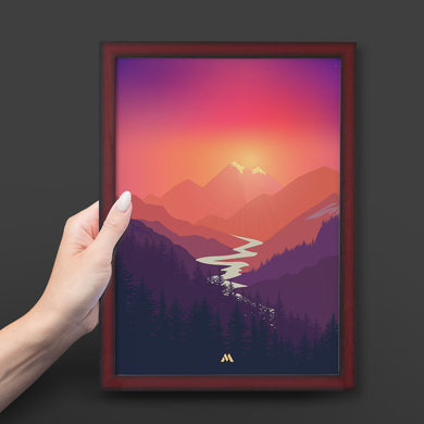 Sunrise Valley Art-Poster