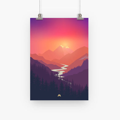Sunrise Valley Art-Poster