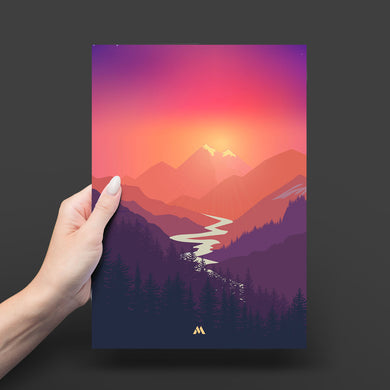 Sunrise Valley Art-Poster