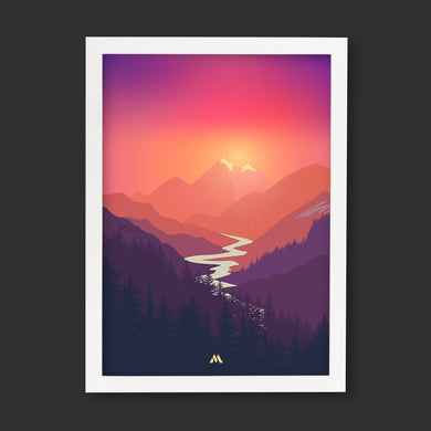 Sunrise Valley Art-Poster