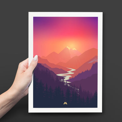 Sunrise Valley Art-Poster