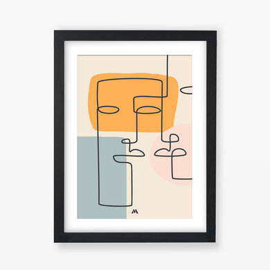 Companions Abstraction Art Poster