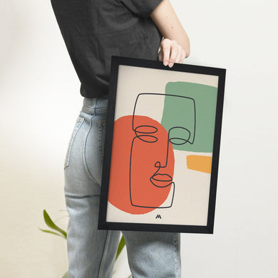 Noblewoman Abstraction Art-Poster