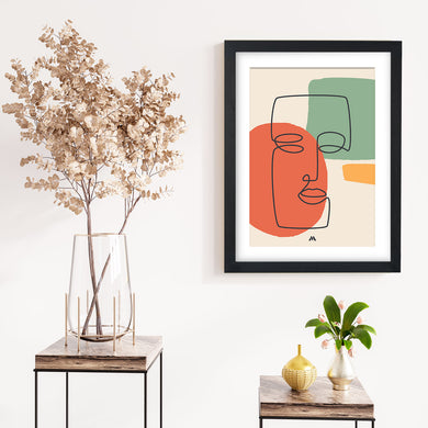 Noblewoman Abstraction Art-Poster