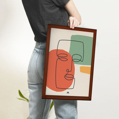 Noblewoman Abstraction Art-Poster