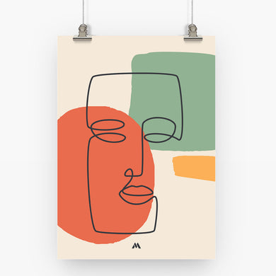 Noblewoman Abstraction Art-Poster