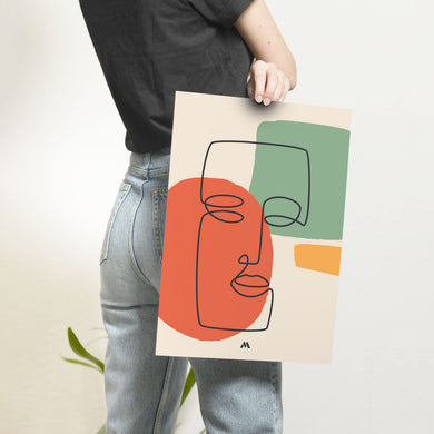 Noblewoman Abstraction Art-Poster