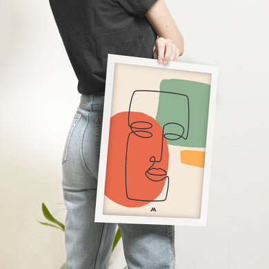 Noblewoman Abstraction Art-Poster