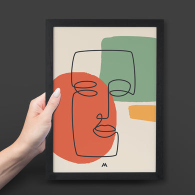 Noblewoman Abstraction Art-Poster