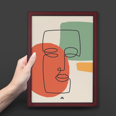 Noblewoman Abstraction Art-Poster