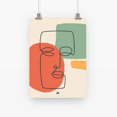 Noblewoman Abstraction Art-Poster