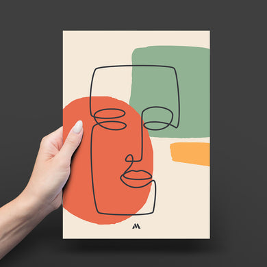 Noblewoman Abstraction Art-Poster