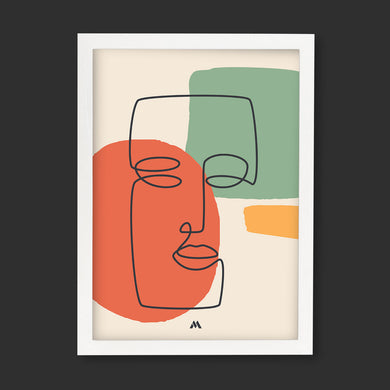 Noblewoman Abstraction Art-Poster