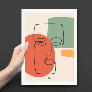 Noblewoman Abstraction Art-Poster